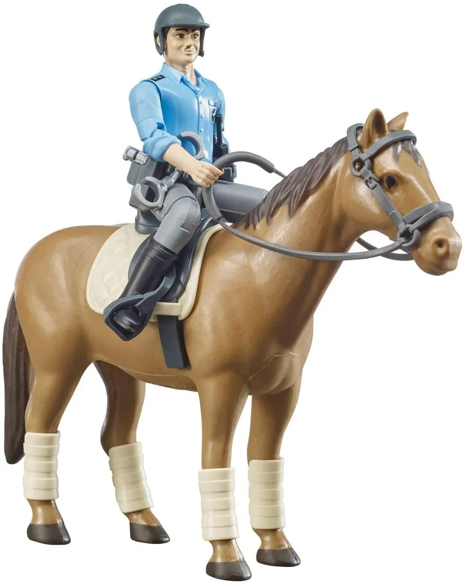 Bruder Police Horse with Policeman Action Figure