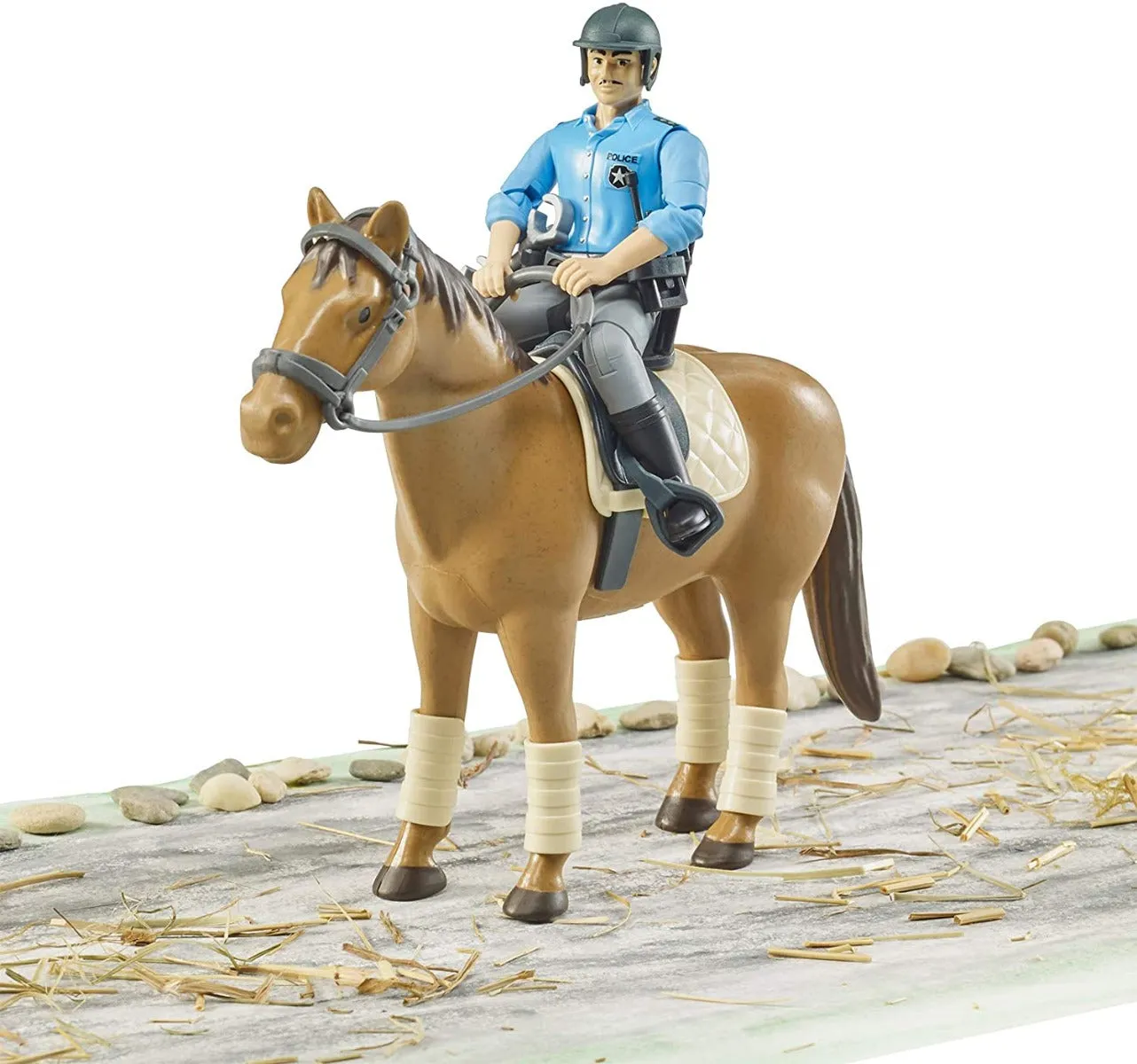 Bruder Police Horse with Policeman Action Figure