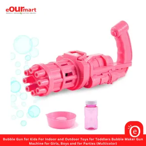 Bubble Gun for Kids For Indoor and Outdoor Toys for Toddlers Bubble Maker Gun Machine for Girls, Boys and for Parties (Multicolor)