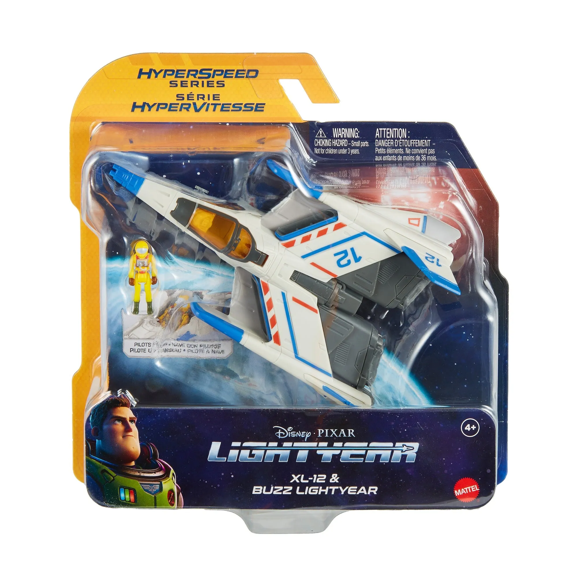 Disney Pixar Lightyear Hyperspeed Series Ship XL-12 & Buzz Lighyear