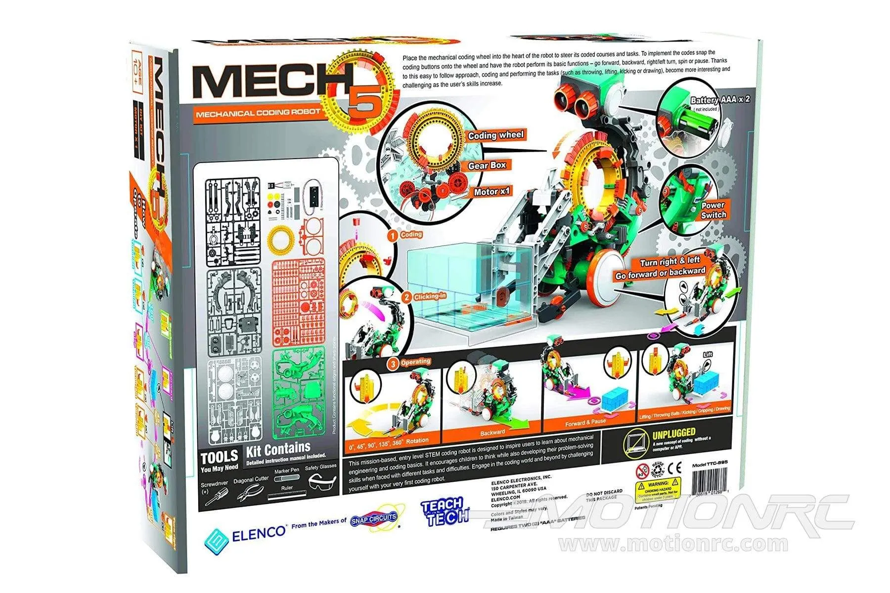 Elenco Teach Tech Mech-5 Coding Robot