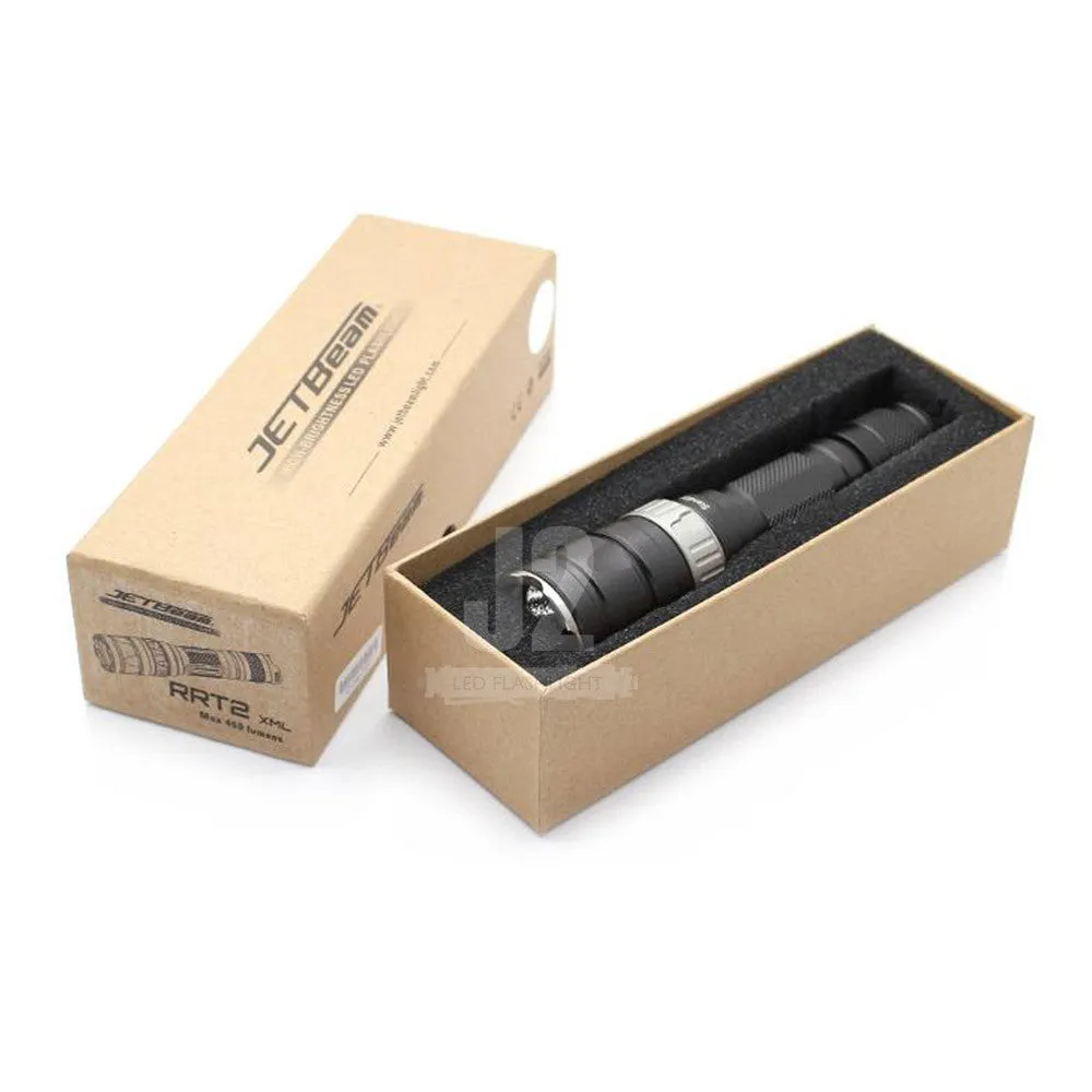 JETBeam RRT-2 LED Flashlight   Nitecore Micro-USB 2600mAh 18650 Rechargeable Battery