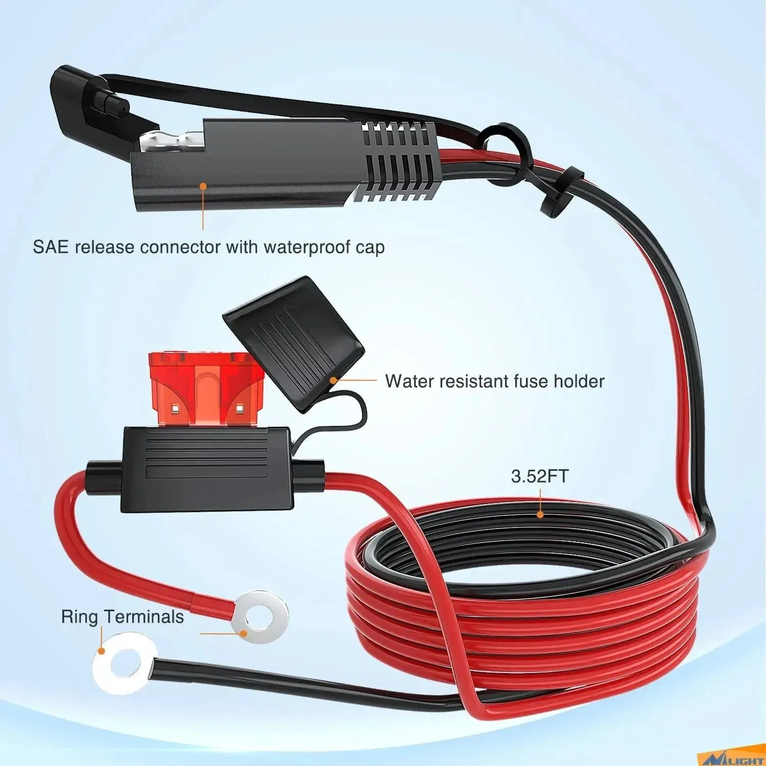 Motorcycle USB Charger SAE to USB Adapter